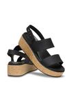 Сандалии BROOKLYN CORK LOW WEDGE Crocs, черный - фото 6