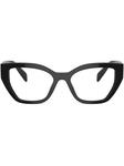 Prada Eyewear очки в геометричной оправе, черный - фото