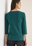Топ Cecil Long sleeved top, Grün/Dark Green - фото 2