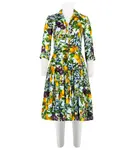 Платье Tuscan Olive Lemon Audrey #4 Длинное платье Samantha Sung, Soft-Aqua - фото 2