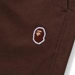 Шорты BAPE Ape Head One Point 2 Pleat Easy Chino Shorts, Brown - фото 3
