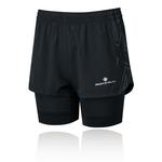 Спортивные шорты RonHill Tech Marathon Twin, черный - фото