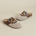 Закрытые тапочки для женщин FIVE PLUS, коричневый - фото 5