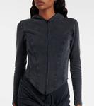 Хлопковый джерси худи Balenciaga, Washed Black - фото 6