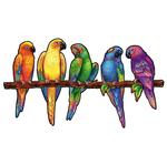 Деревянный пазл «Игривые попугаи» 200 деталей Унидрагон UNIDRAGON - фото