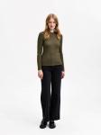 Свитер SELECTED FEMME, хаки - фото 3