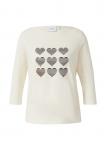 COMMA Лонгслив в кремовом цвете - фото