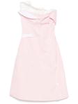 Miu Miu многослойное платье миди, розовый - фото