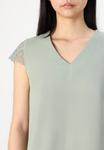Блуза ONLY ONLELVA V NECK, Green - фото 6