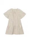Полосатое повседневное платье Noppies, Bone White - фото 2