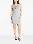 Платье без рукавов с логотипом Calvin Klein, серый - фото 2
