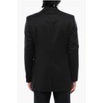 Пиджак CC COLLECTION Virgin Wool and Silk 1-Button Blazer with Peak Corneliani, черный - фото 2