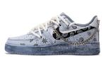 Кроссовки Nike Air Force 1 Skateboard Shoes Men Low-Top Gray Black - фото
