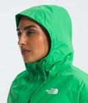 Женская куртка-дождевик The North Face Antora с капюшоном, зеленый - фото 4