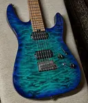 Гитара Charvel Pro-Mod DK24 HH 2PT CM QM в окраске Chlorine Burst - фото 2