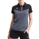 Рубашка-поло Erima, цвет schwarz/schwarz/dunkelgrau - фото