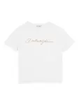 Футболка с логотипом Dolce & Gabbana Kids, белый - фото