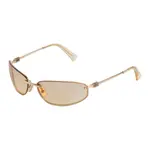 Солнцезащитные очки MIU MIU с градиентными линзами и металлической оправой - фото