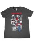 Футболка Transformers Pow Woosh Boom! Kids Tee серого цвета Transformers - фото