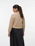 Вязаный кардиган VERO MODA VMGOLD ART, Sand - фото 4