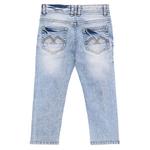 Джинсы для мальчиков 4-7 лет с эффектом потертости и контрастной неоновой строчкой Rawx, Indigo - фото 2