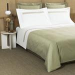 Пододеяльник Frette Rays из хлопкового сатина 230x230, зеленый - фото 4