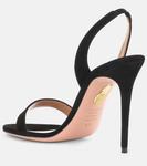 Замшевые босоножки So Nude 105 Aquazzura, черный - фото 3