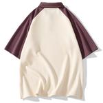 Поло унисекс хлопок, бежево-абрикосовый/светло-голубой - фото 11