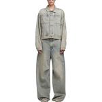 Джинсовая куртка с драгоценными камнями Entire Studios, синий - фото 3