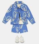 Хлопковые шорты с принтом Mini Rodini, синий - фото 2