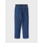 Джинсы Name It Rose Wide Cargo Fit, синий - фото 4