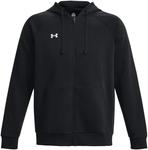 Толстовка Under Armour Rival Fleece с молнией, (001) Black/White - фото 5