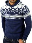 Пуловер RESLAD Strickpullover Norweger, синий - фото