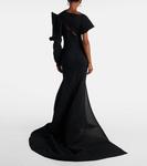 Асимметриное платье Lyra с драпировкой Maticevski, Black - фото 3