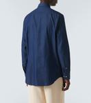 Джинсовая рубашка с логотипом Etro, Print On Blue Base - фото 4