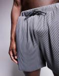 Плавки-шорты плиссе средней длины серого цвета ASOS DESIGN - фото 3