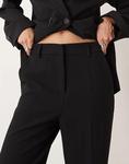 Брюки YAS с широкими штанинами, черного цвета - фото 4