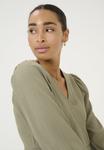 Блуза KATRINE WRAP Kaffe, хаки - фото 4