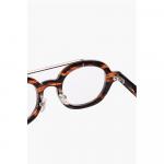 Круглые солнцезащитные очки с принтом черепахи Oamc, Brown - фото 3