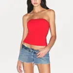 Хлопковый джемпер топ без бретелей Women's Skims, Ruby/Rubies - фото 2