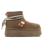 UGG Ботинки Cow Split Leather женские Brown - фото 5