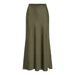 Юбка Vila Ellette midi skirt, бежевый - фото 3