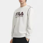 Свитшот мужской облачно-белый Cloud White FILA, белый - фото 4