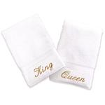 Линум Текстиль для дома Терри 2-уп. Полотенца для рук «Король» и «Королева» - фото