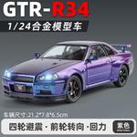 Собранные модели Skyline GTR R34 TY MODELS, фиолетовый - фото 2