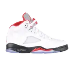 Кроссовки Air Jordan 5 Retro GS 'Fire Red' 2013, белый - фото