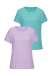 Футболка Vivance 2 PACK, Flieder Türkis/Lilac - фото 4