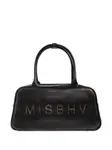 Сумка-шоппер с тисненым логотипом MISBHV, черный - фото