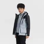 Серый унисекс трёхслойный утеплённый пуховой жилет для горного треккинга Quechua NH900 - фото 2