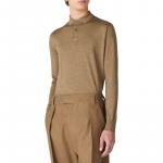 Loro Piana Поло для мужчин, коричневое - фото 5